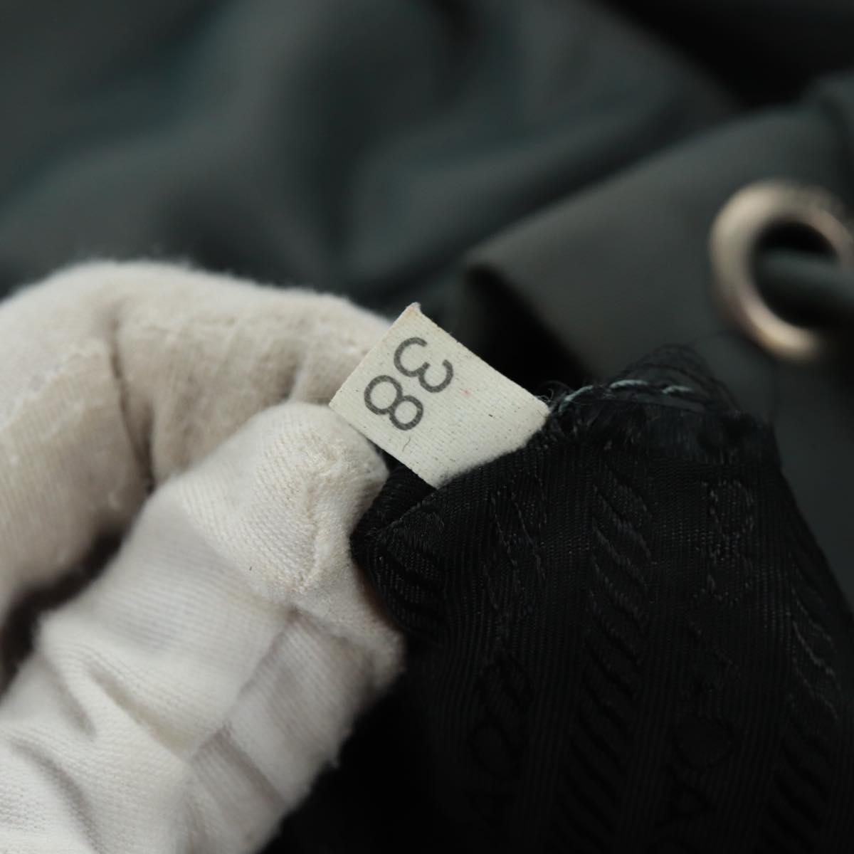 PRADA Backpack Nylon Gray Silver Auth gh1618
