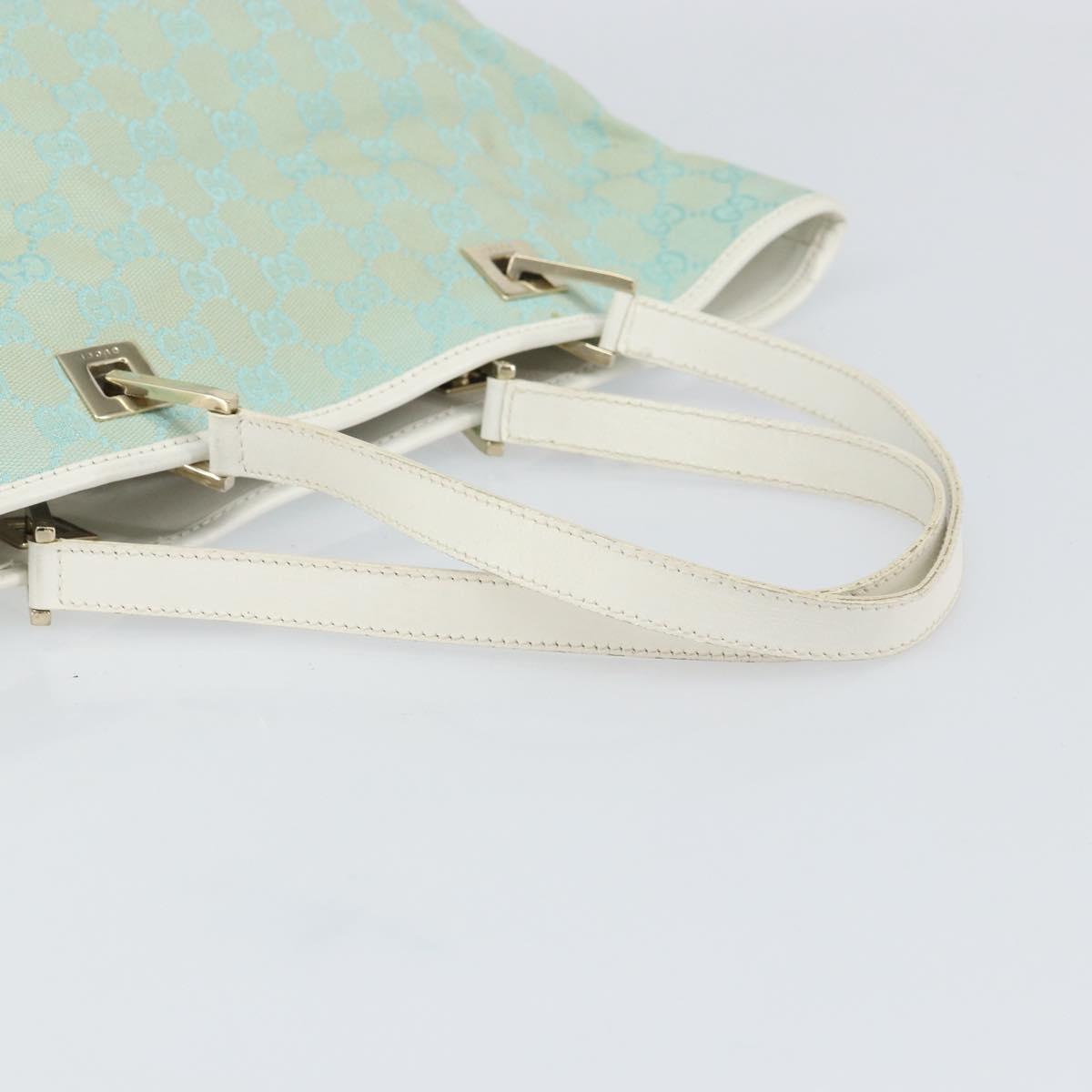 GUCCI GG Canvas Tote Bag Peppermint Gold 002 1098 3444 Auth gh1620