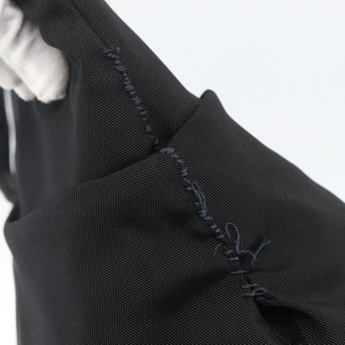 GUCCI Tote Bag Nylon Black Silver 002 2123 0455 Auth gh1622