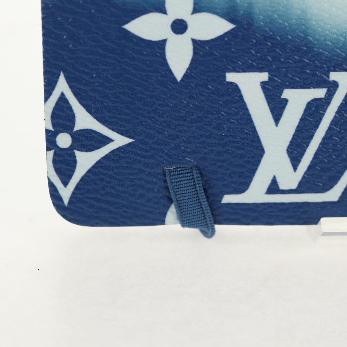 LOUIS VUITTON Monogram Escal Kaye Clemence Note Cover Blue DF0210 Auth gh1624M