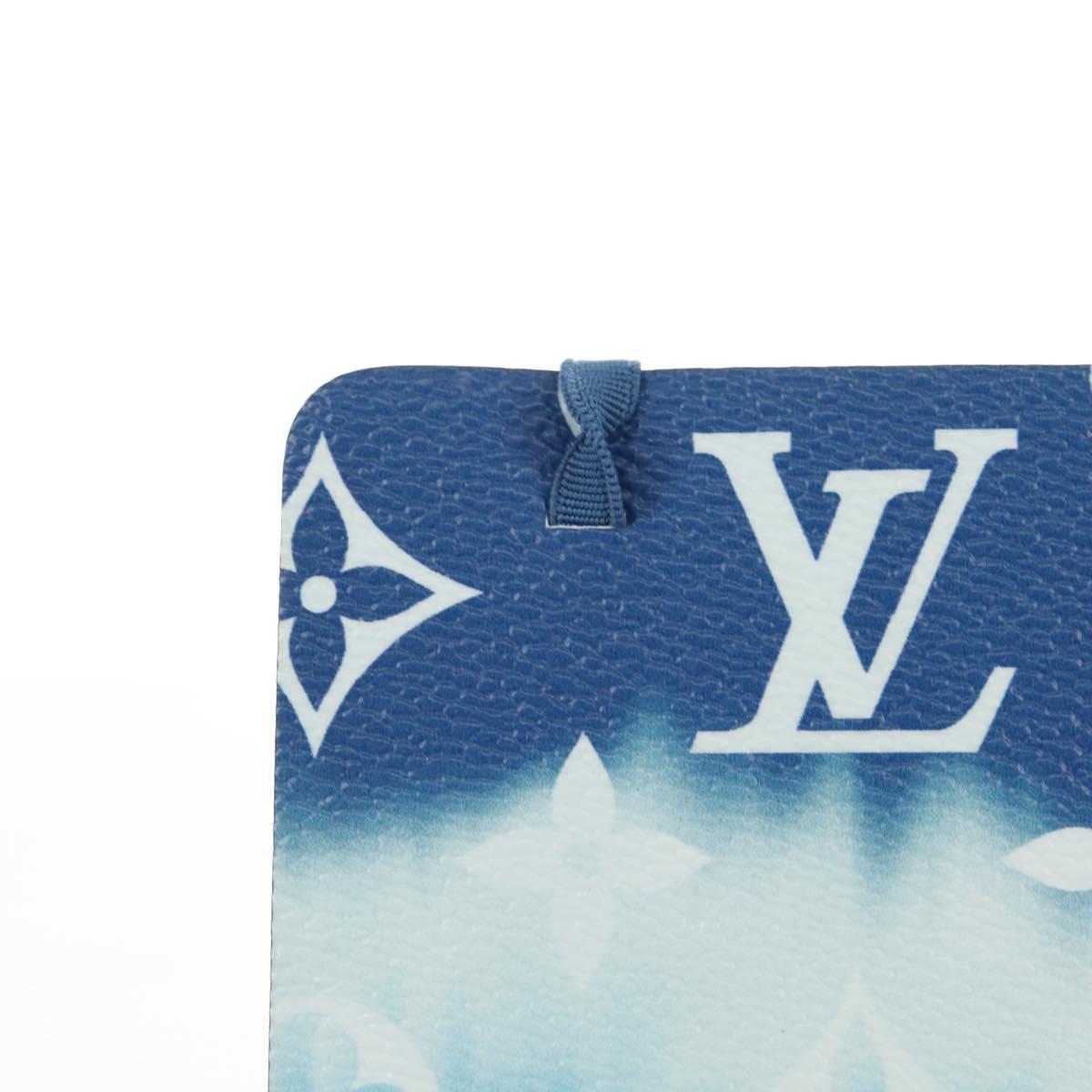 LOUIS VUITTON Monogram Escal Kaye Clemence Note Cover Blue DF0210 Auth gh1624M
