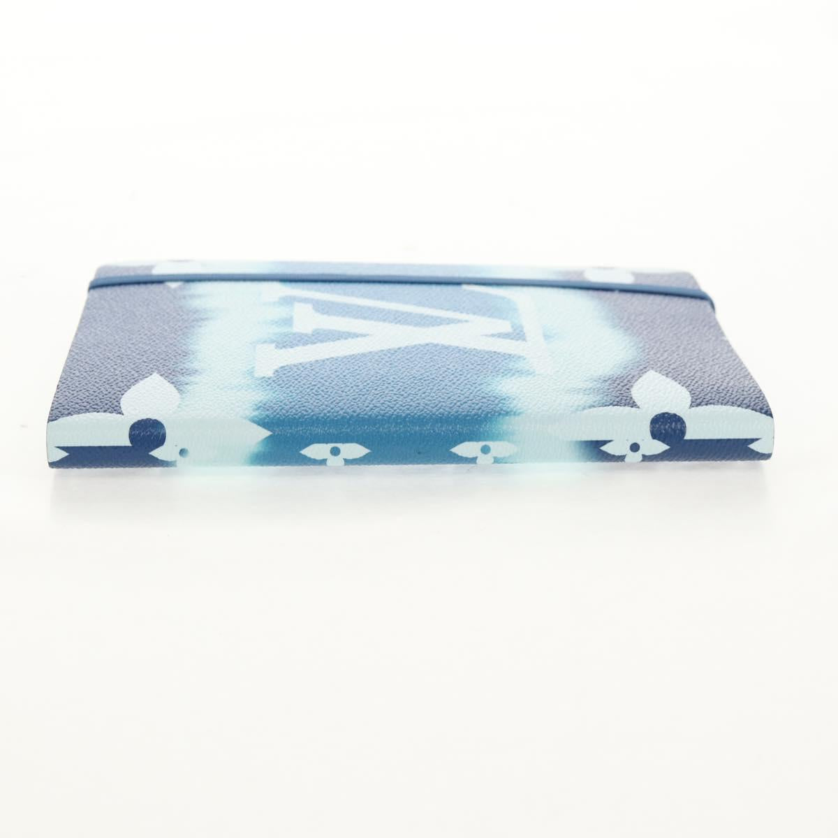 LOUIS VUITTON Monogram Escal Kaye Clemence Note Cover Blue DF0210 Auth gh1624M