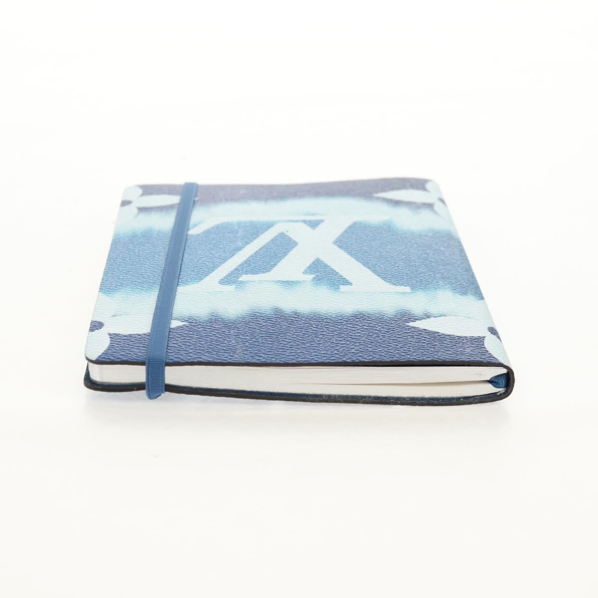 LOUIS VUITTON Monogram Escal Kaye Clemence Note Cover Blue DF0210 Auth gh1624M