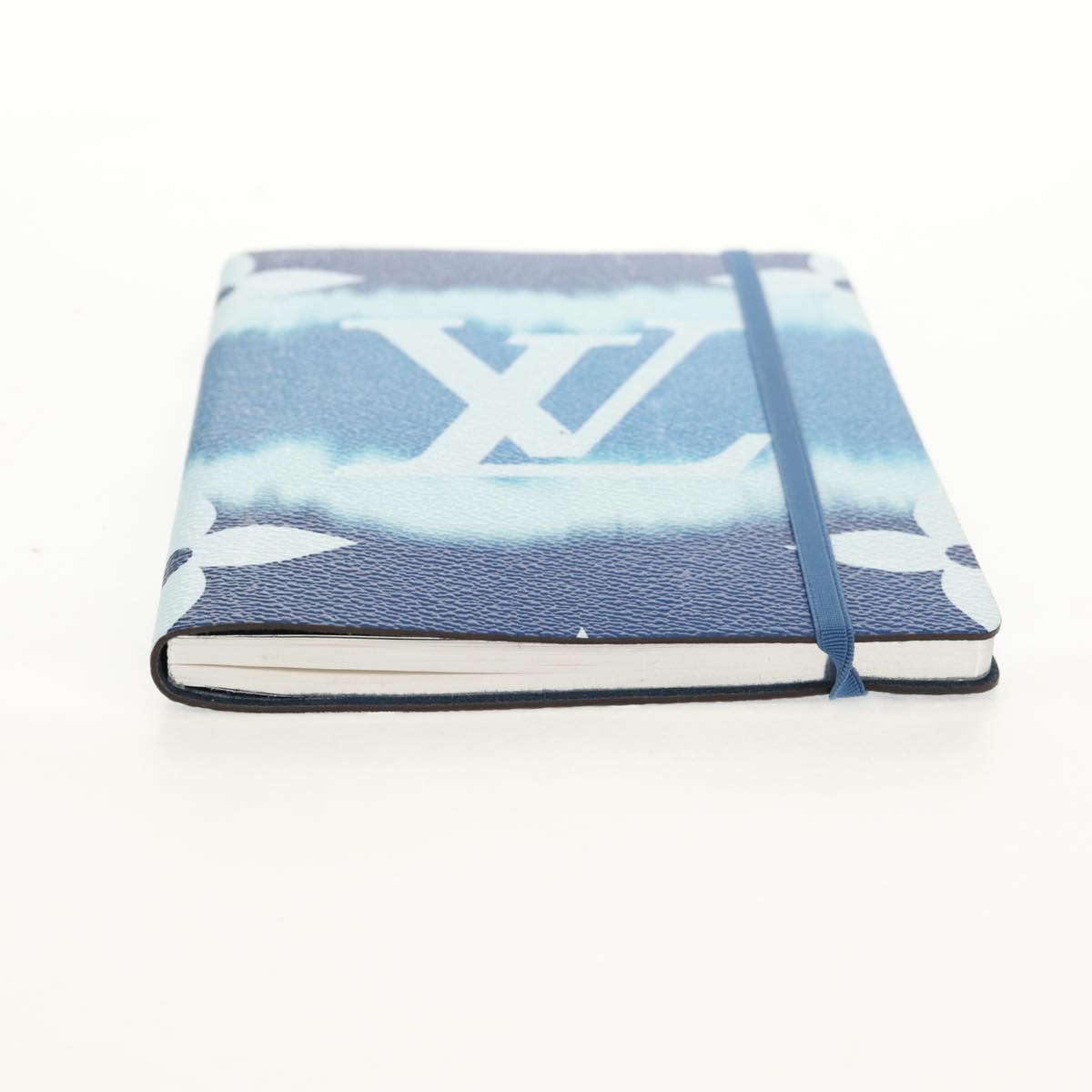 LOUIS VUITTON Monogram Escal Kaye Clemence Note Cover Blue DF0210 Auth gh1624M