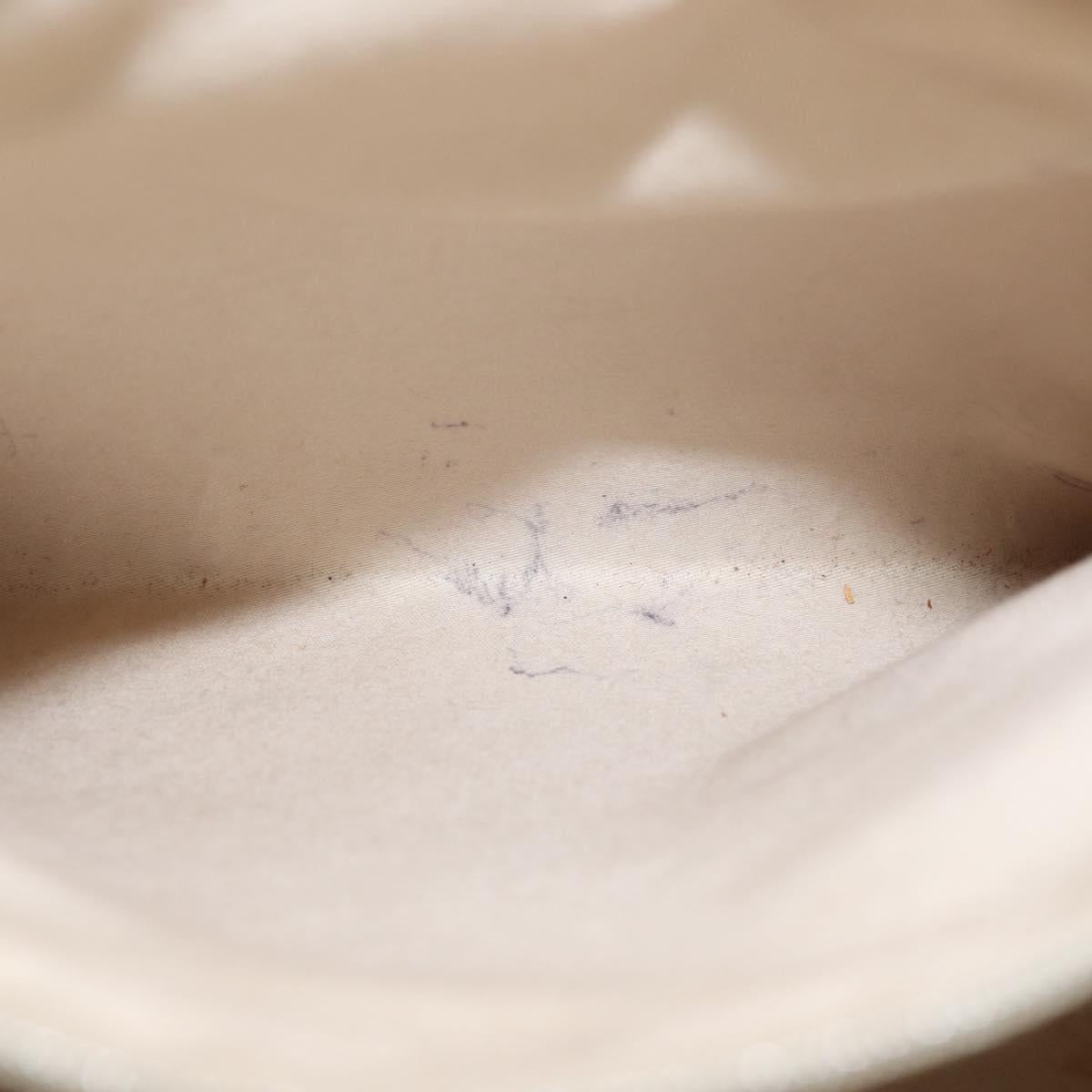 CHANEL COCO Mark Chain Tote Bag Patent leather Yellow Silver CC Auth gh1643