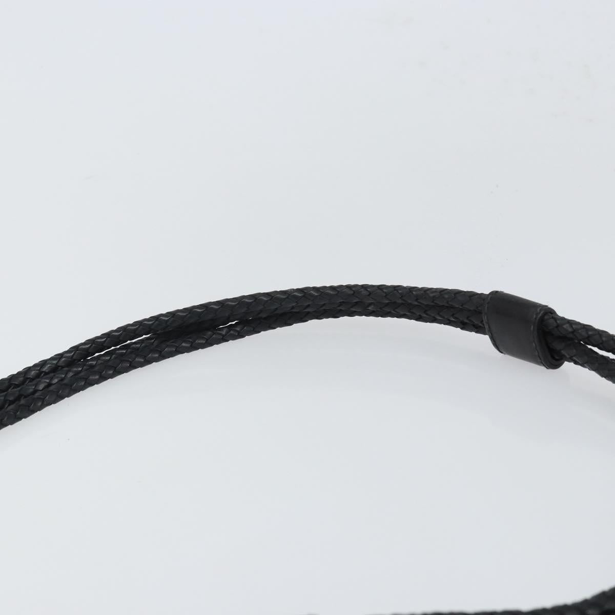 GUCCI GG Canvas Shoulder Bag Black Silver 109106 Auth gh1665