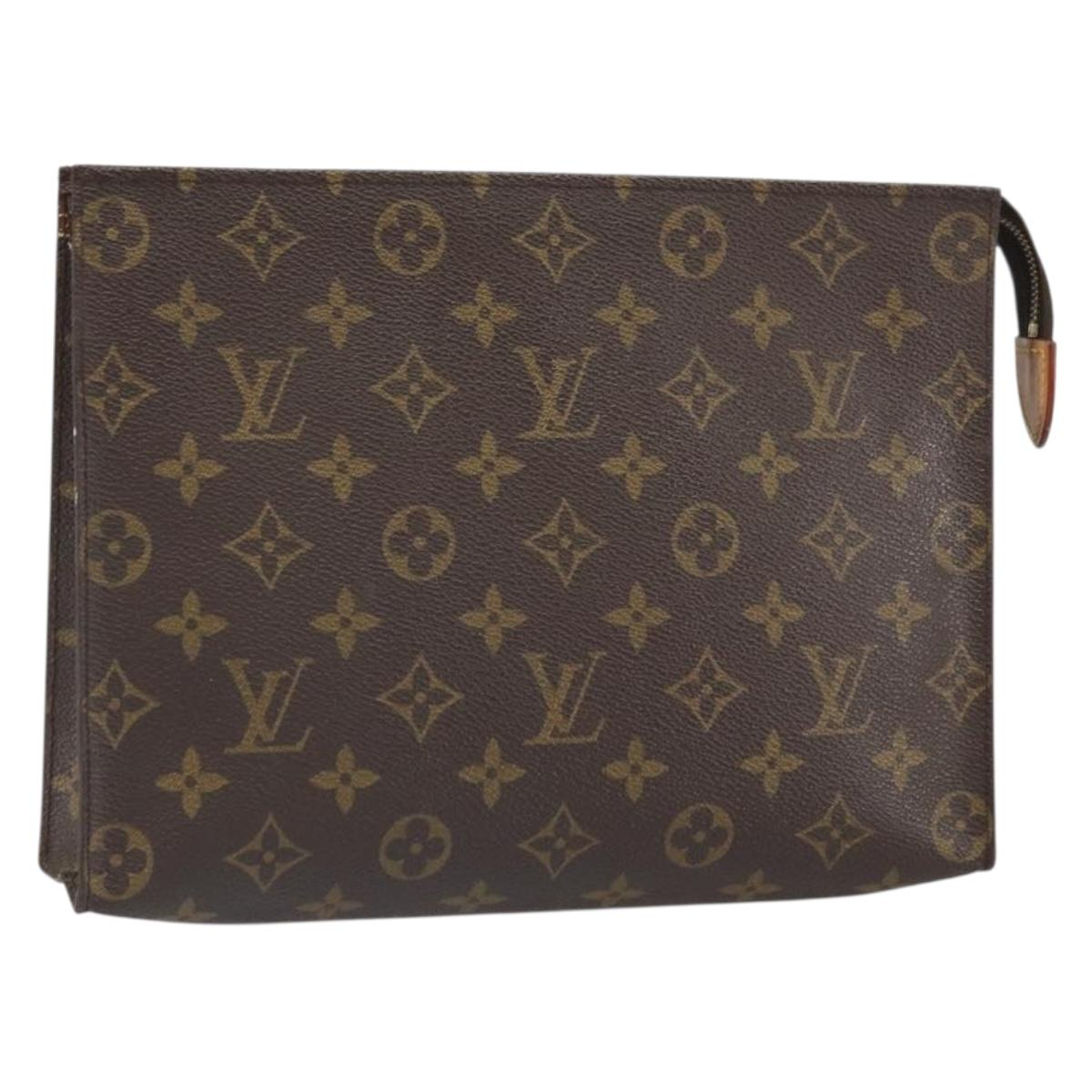 LOUIS VUITTON Monogram Poche Toilette 26 Pouch M47542 LV Auth gh1668