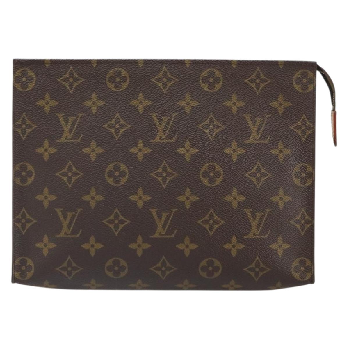 LOUIS VUITTON Monogram Poche Toilette 26 Pouch M47542 LV Auth gh1668