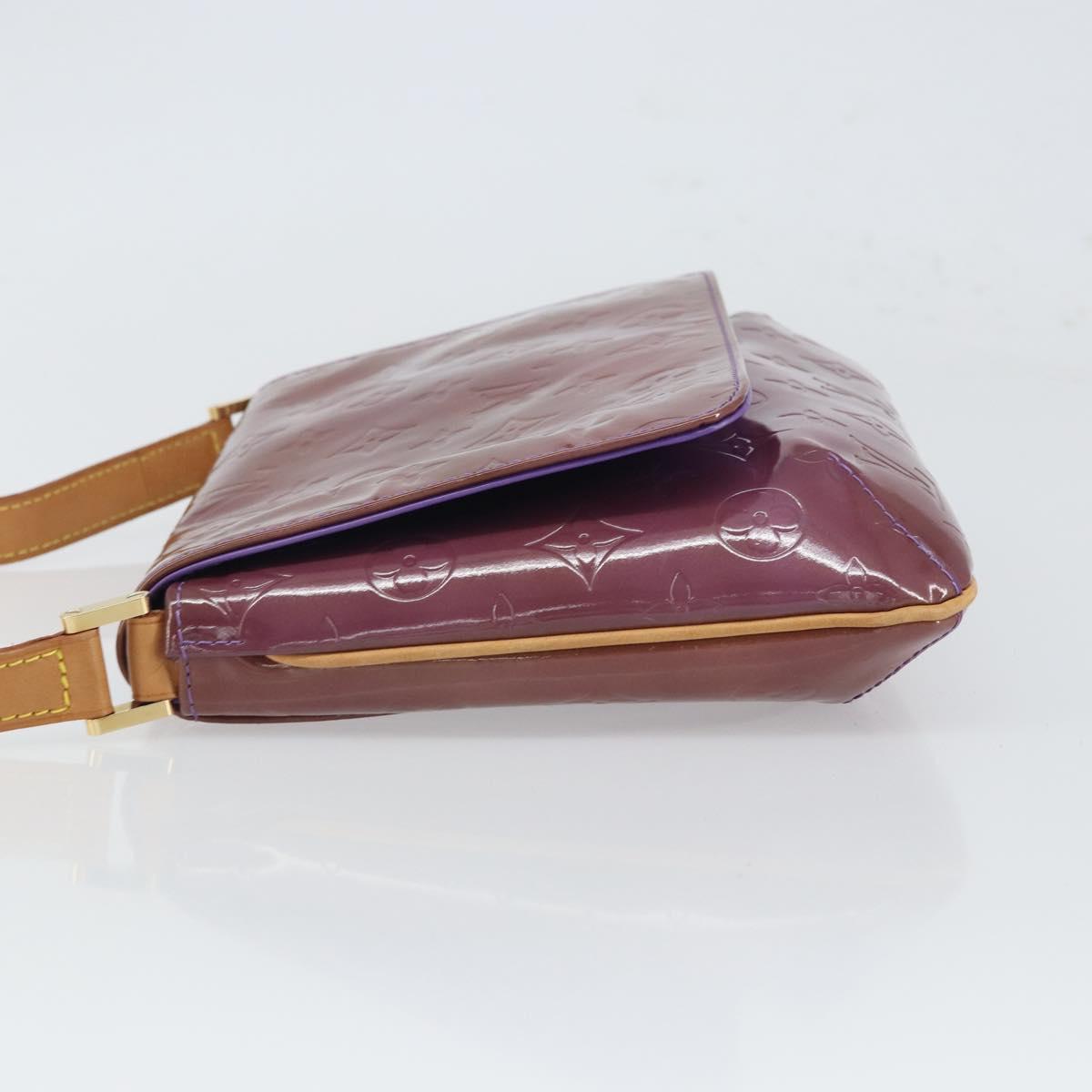 LOUIS VUITTON Monogram Vernis Thompson Street Bag Viole M91095 LV Auth gh1674
