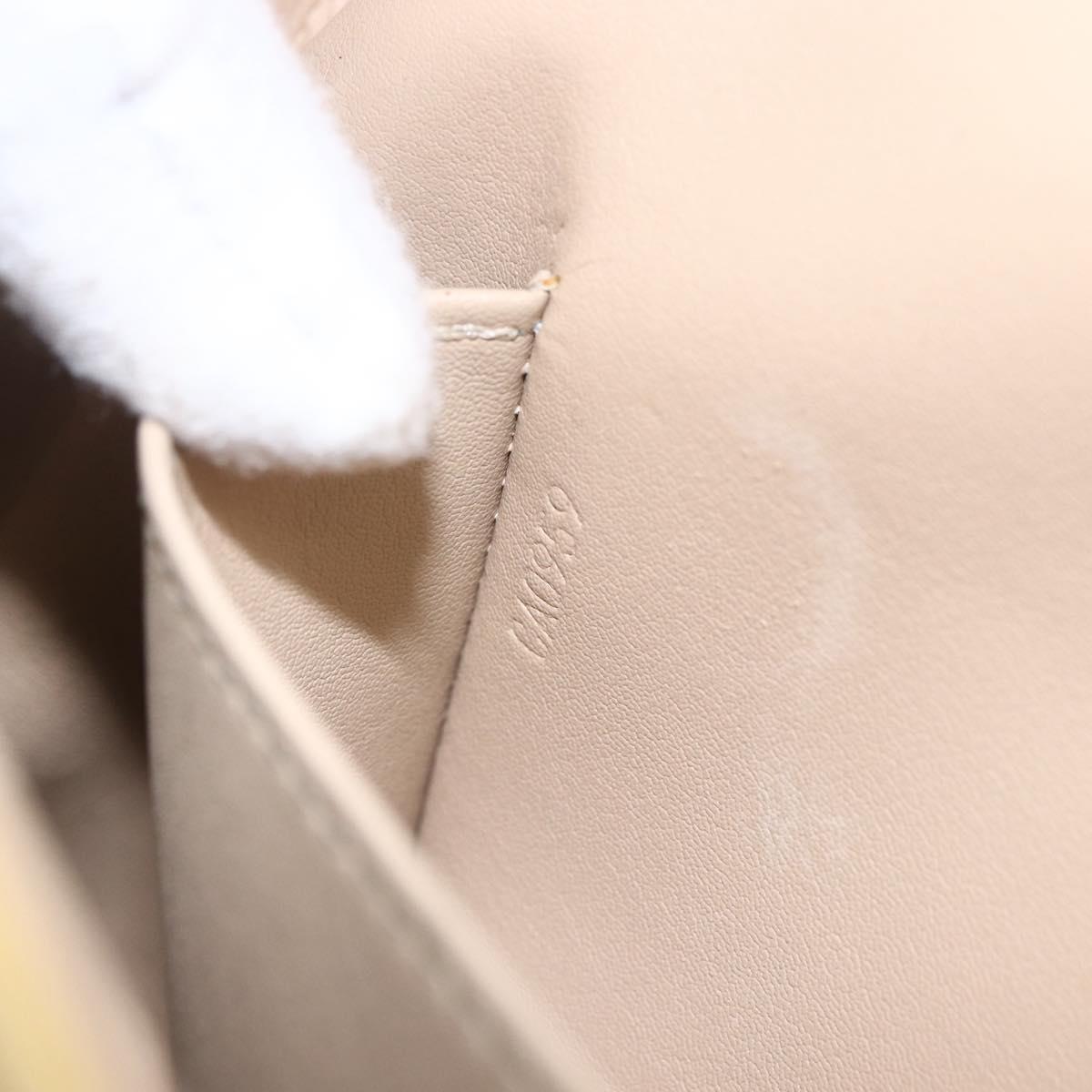 LOUIS VUITTON Monogram Vernis Thompson Street Bag Beige M91301 LV Auth gh1675