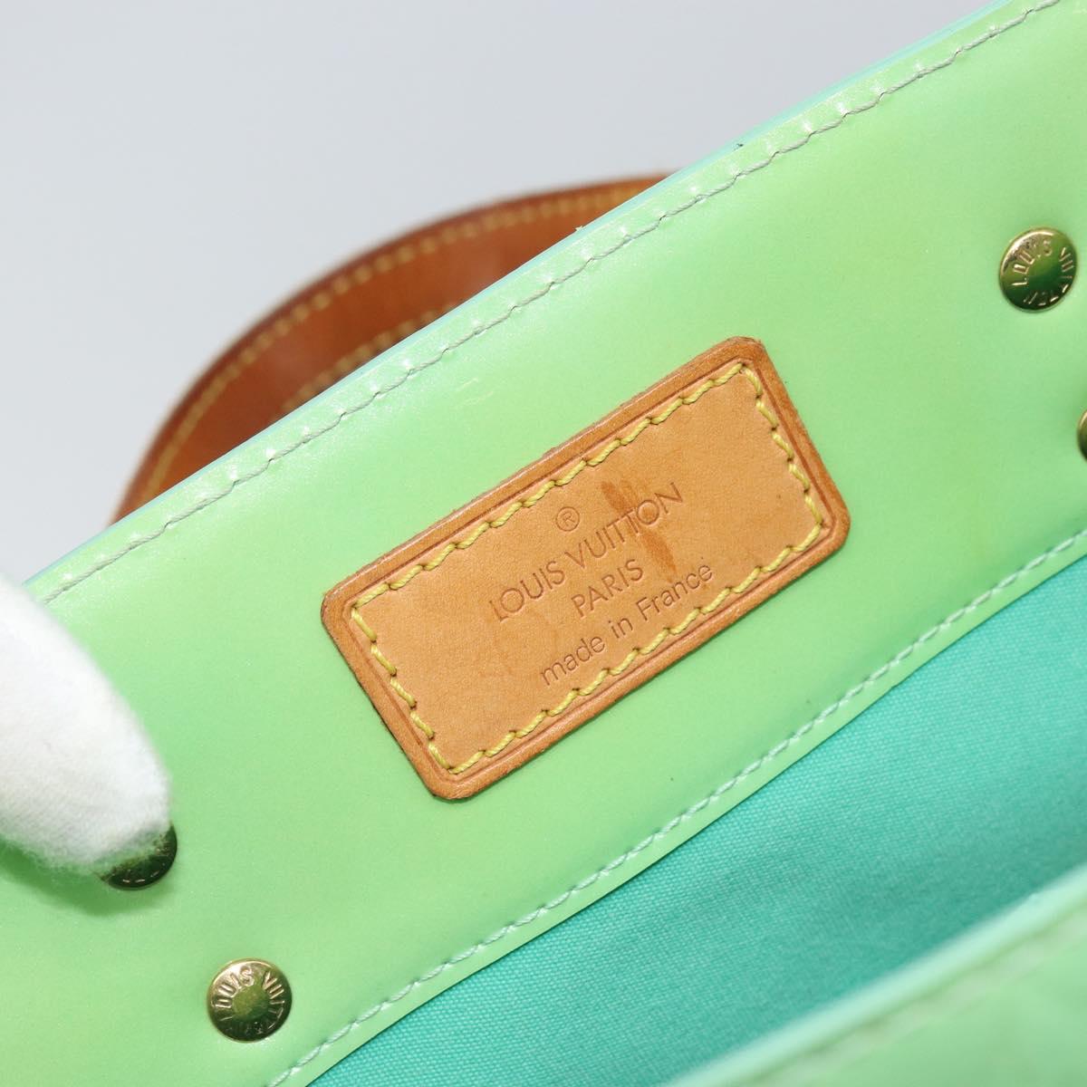 LOUIS VUITTON Monogram Vernis Reade MM Hand Bag Peppermint M91305 LV Auth gh1677