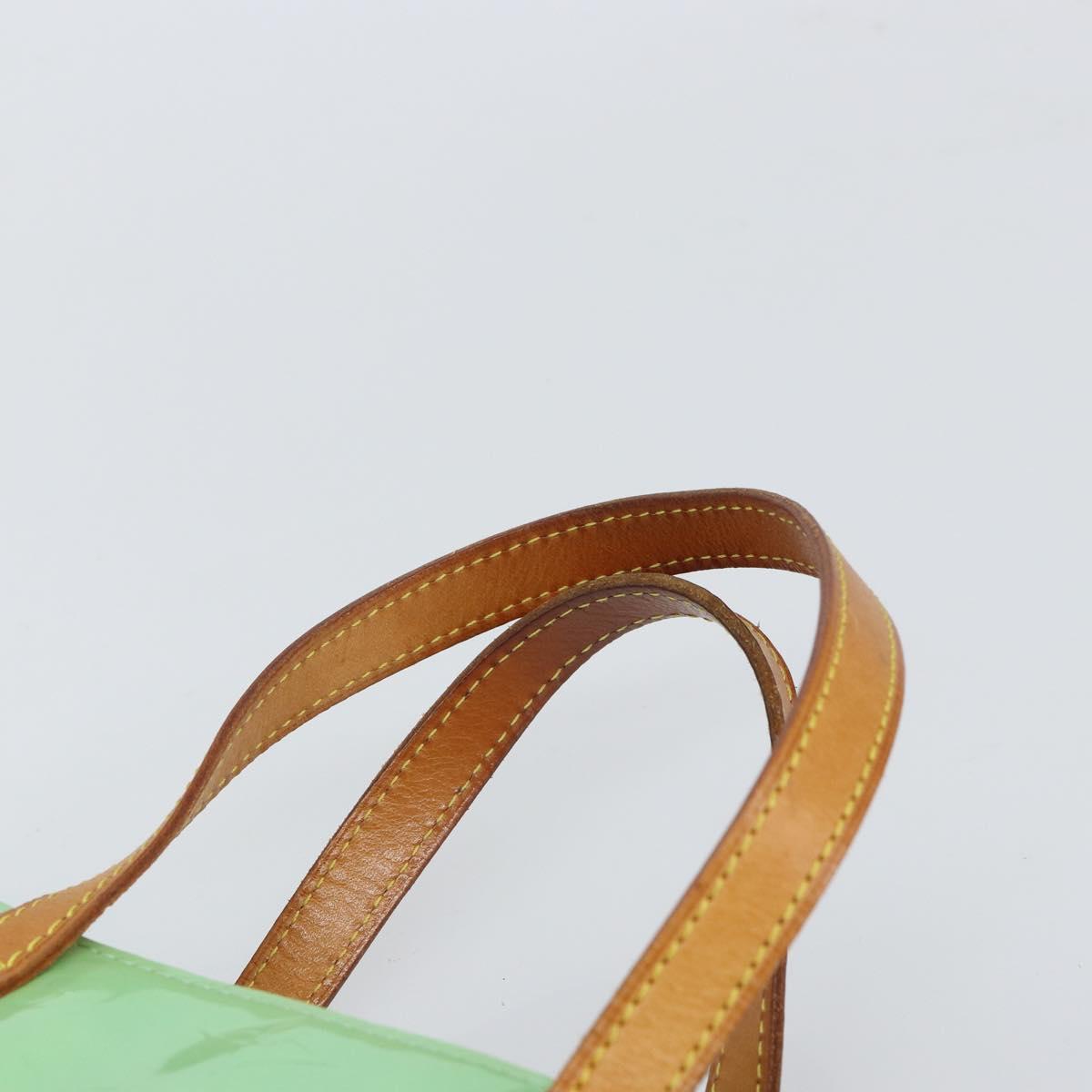 LOUIS VUITTON Monogram Vernis Reade MM Hand Bag Peppermint M91305 LV Auth gh1677