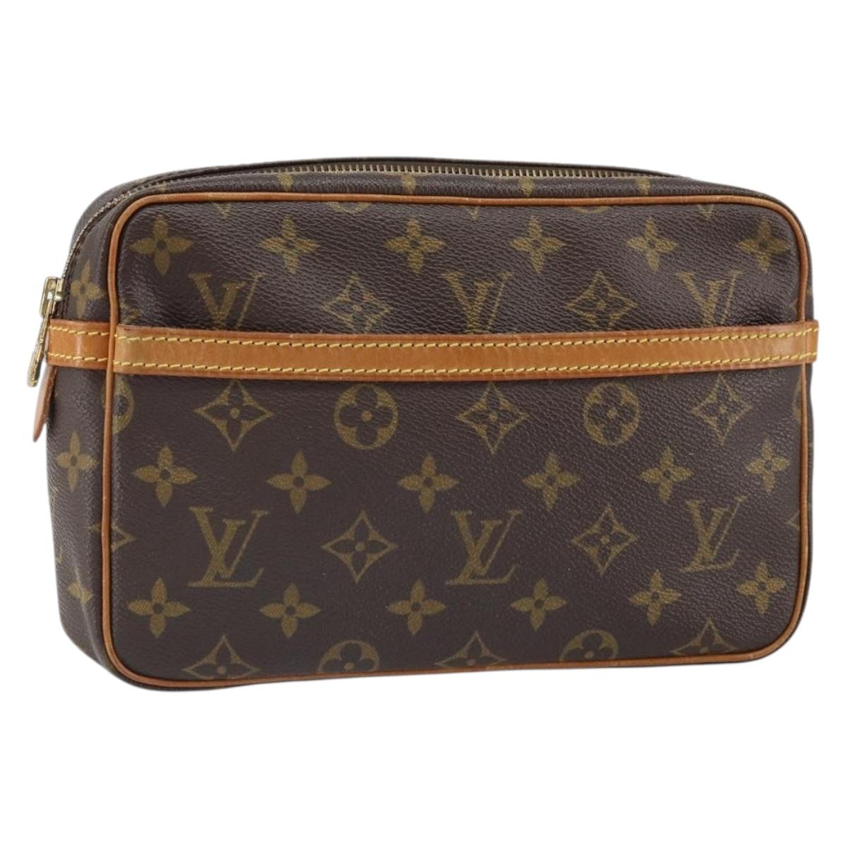 LOUIS VUITTON Monogram Compiegne 23 Clutch Bag M51847 LV Auth gh1702