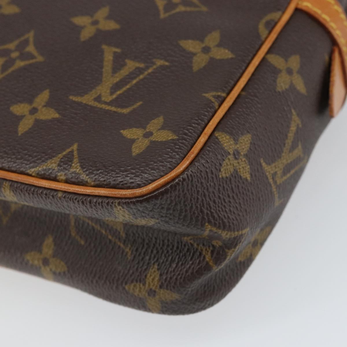 LOUIS VUITTON Monogram Compiegne 23 Clutch Bag M51847 LV Auth gh1702