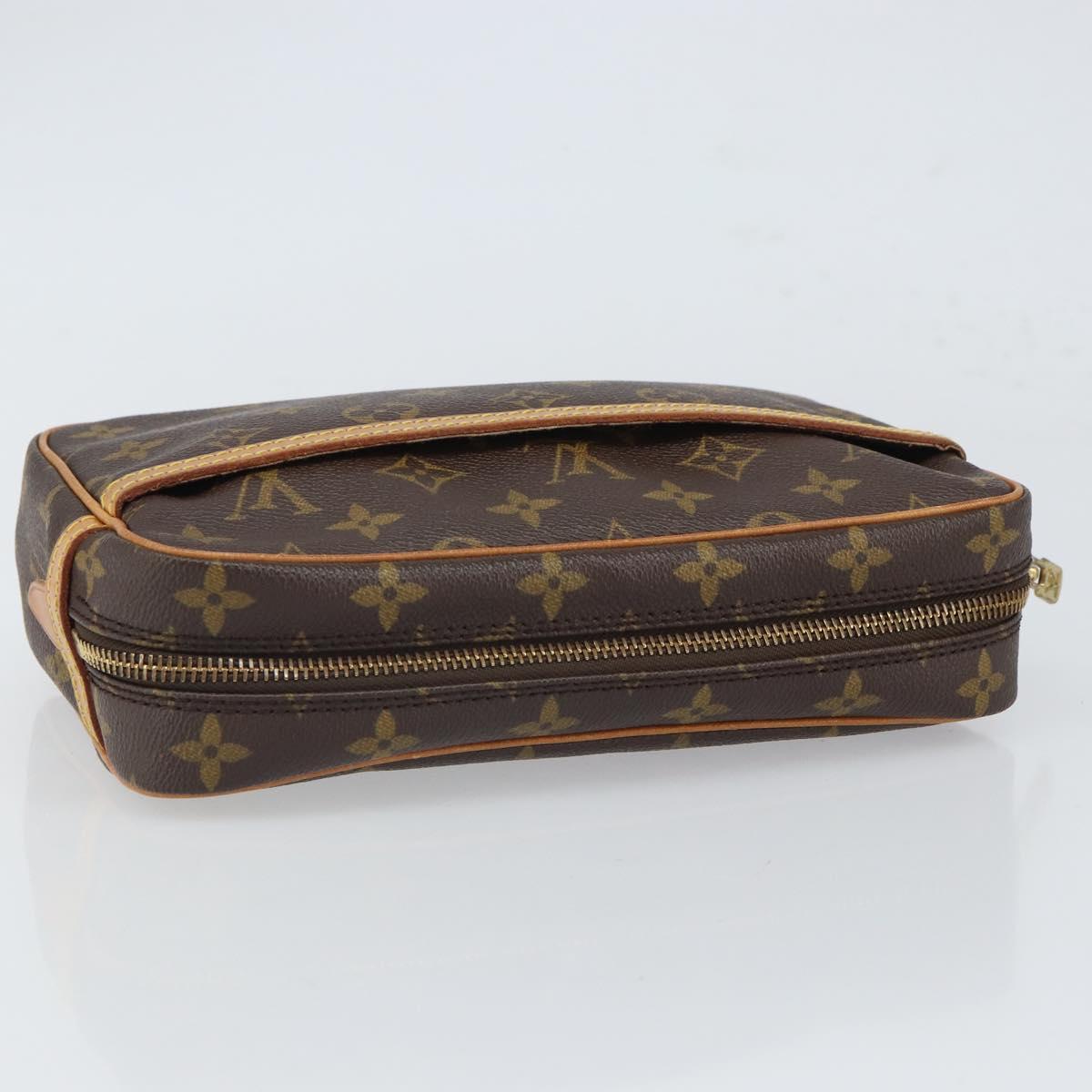 LOUIS VUITTON Monogram Compiegne 23 Clutch Bag M51847 LV Auth gh1702