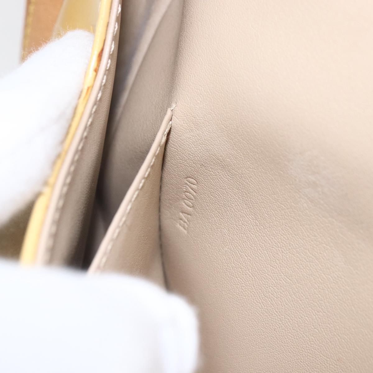 LOUIS VUITTON Monogram Vernis Thompson Street Bag Beige M91301 LV Auth gh1715