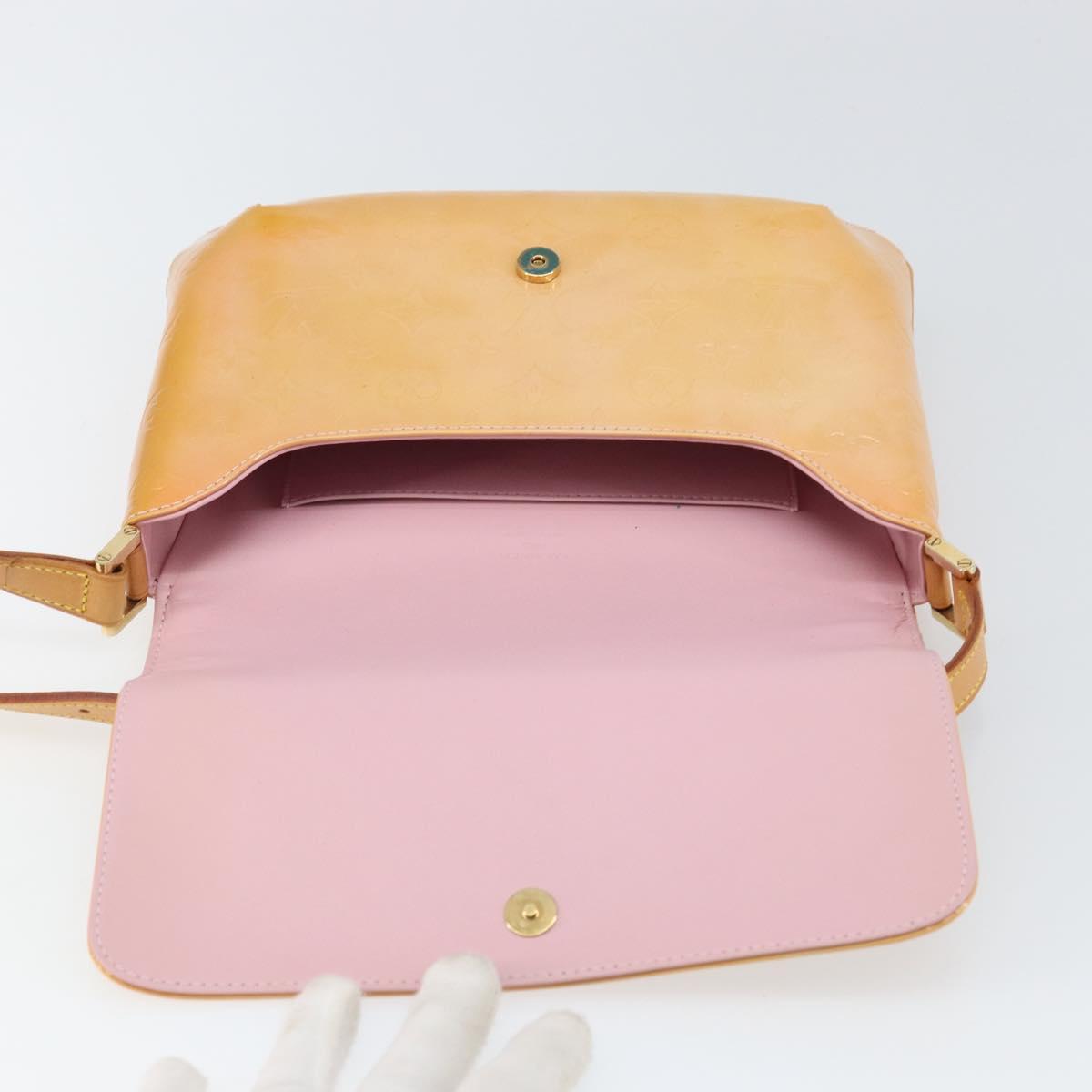 LOUIS VUITTON Vernis Thompson Street Bag Marshmallow Pink M91070 LV Auth gh1717