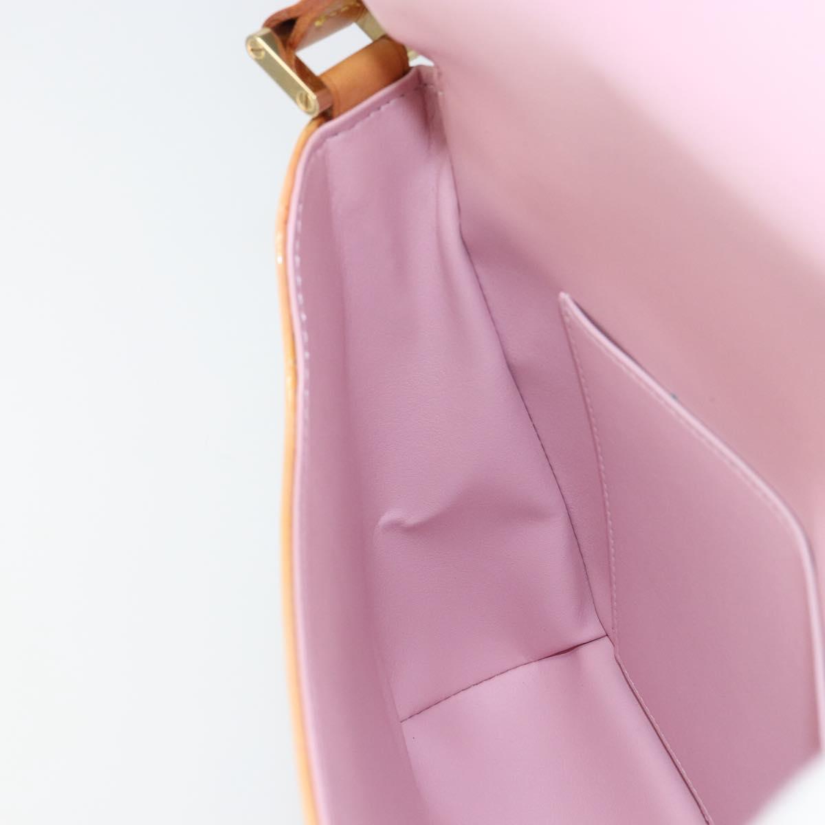 LOUIS VUITTON Vernis Thompson Street Bag Marshmallow Pink M91070 LV Auth gh1717