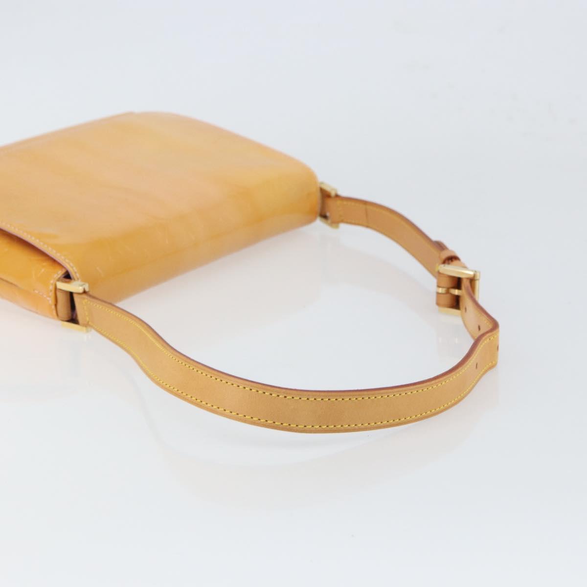LOUIS VUITTON Vernis Thompson Street Bag Marshmallow Pink M91070 LV Auth gh1717