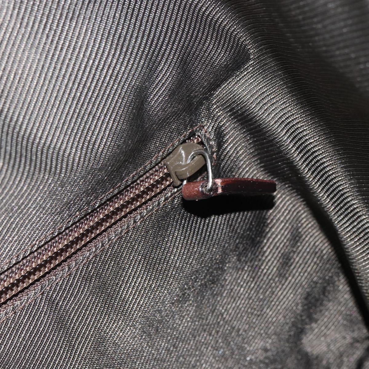 GUCCI GG Canvas Web Sherry Line Tote Bag Beige Silver 131233 Auth gh1729