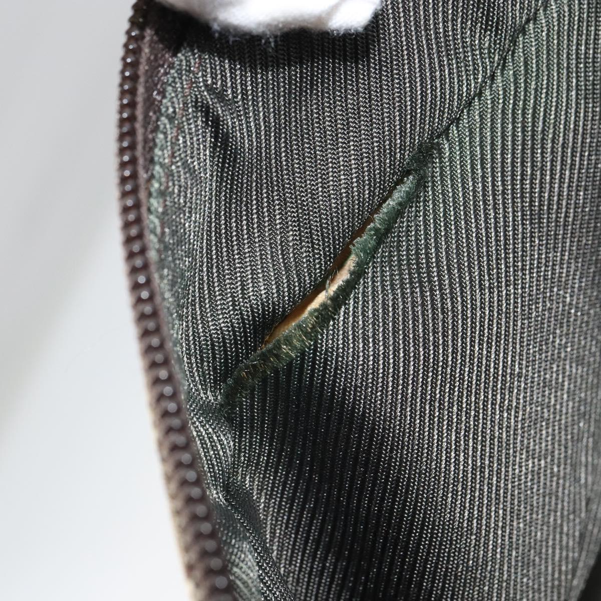 GUCCI GG Canvas Web Sherry Line Tote Bag Beige Silver 131233 Auth gh1729