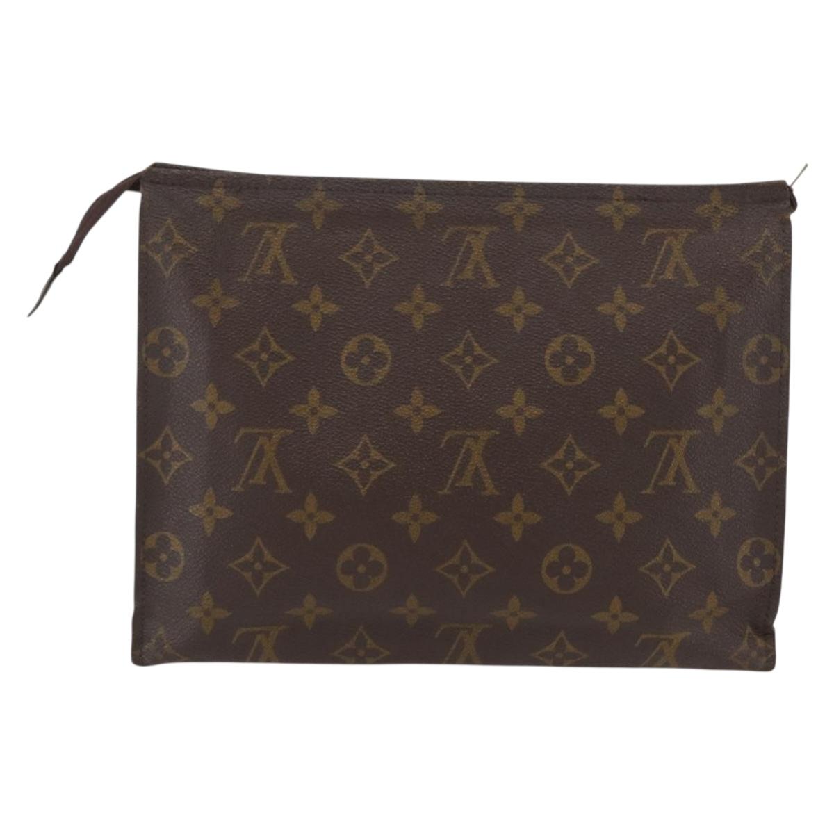 LOUIS VUITTON Monogram Poche Toilette 26 Pouch M47542 LV Auth gh1769