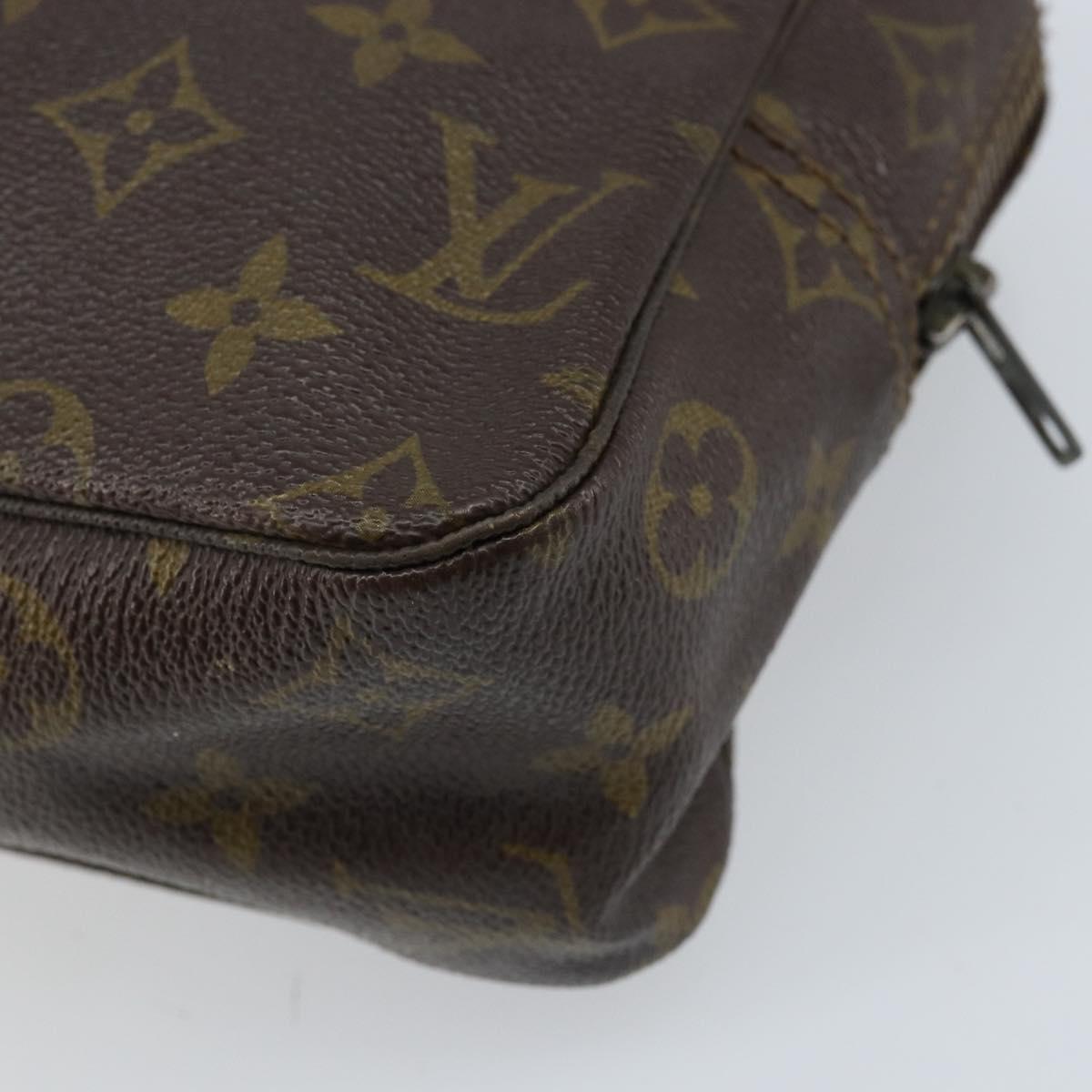 LOUIS VUITTON Monogram Trousse Toilette 28 Clutch Bag M47522 LV Auth gh1770