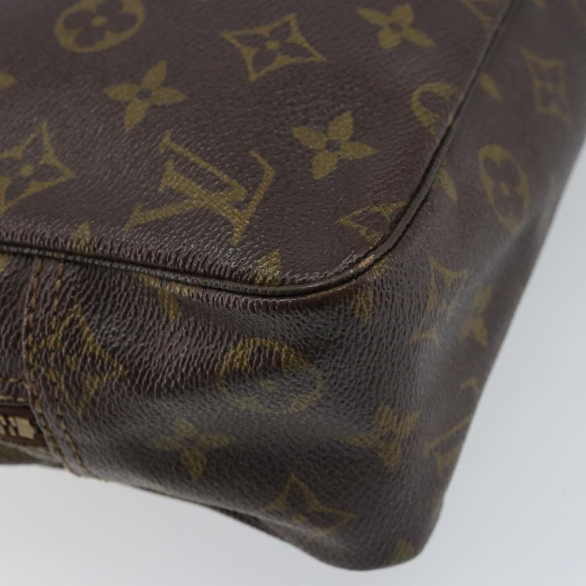 LOUIS VUITTON Monogram Trousse Toilette 28 Clutch Bag M47522 LV Auth gh1770