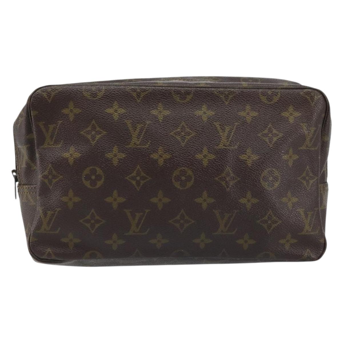 LOUIS VUITTON Monogram Trousse Toilette 28 Clutch Bag M47522 LV Auth gh1770
