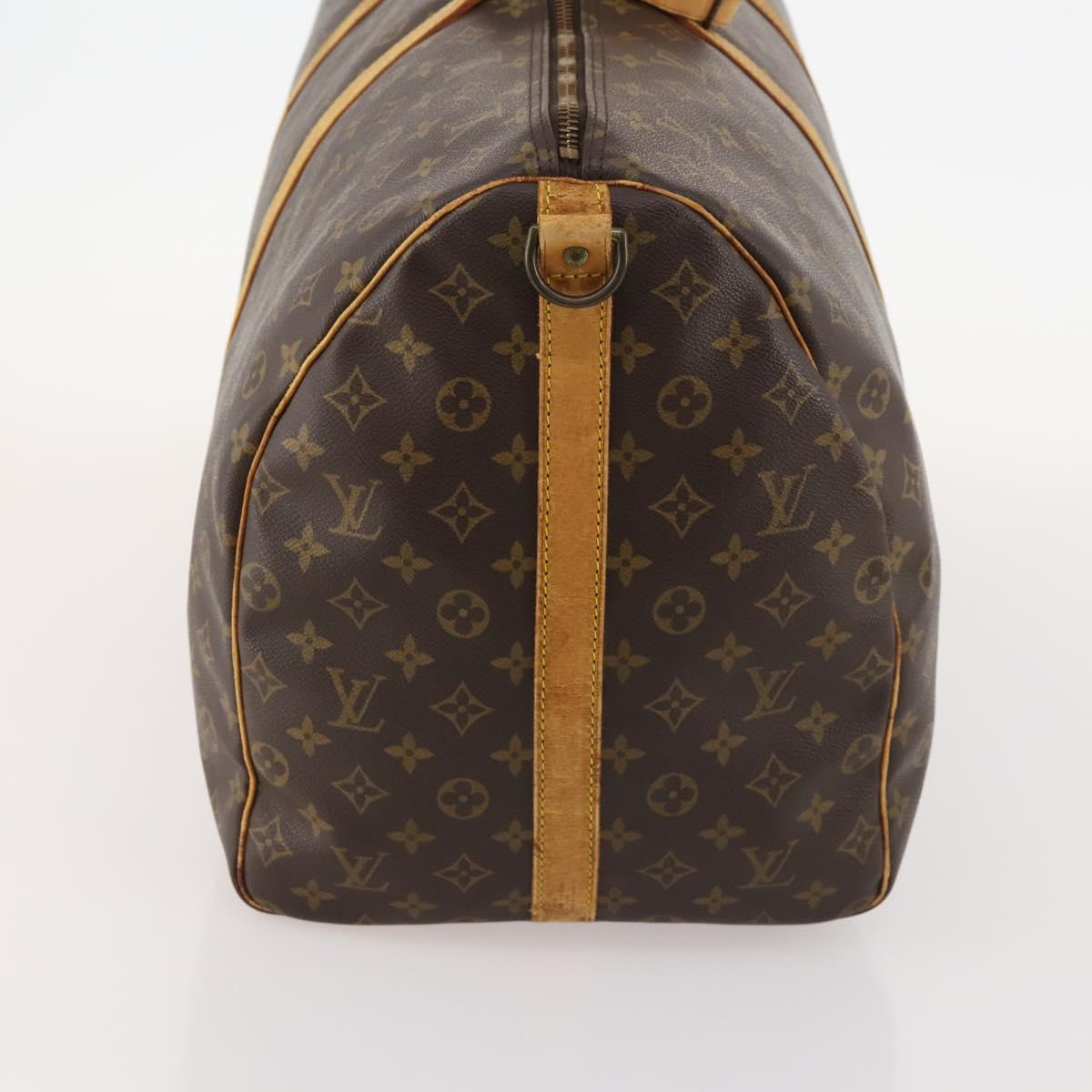 LOUIS VUITTON Monogram Keepall Bandouliere 60 Boston Bag M41412 LV Auth gh1774