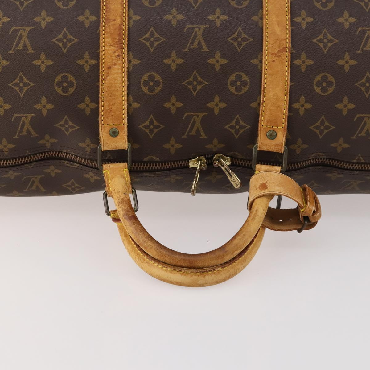LOUIS VUITTON Monogram Keepall Bandouliere 60 Boston Bag M41412 LV Auth gh1774