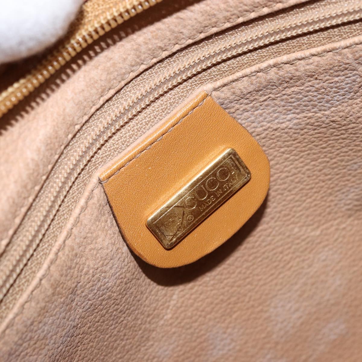GUCCI Micro GG Supreme Shoulder Bag PVC Beige Gold 001 23 1036 Auth gh1782