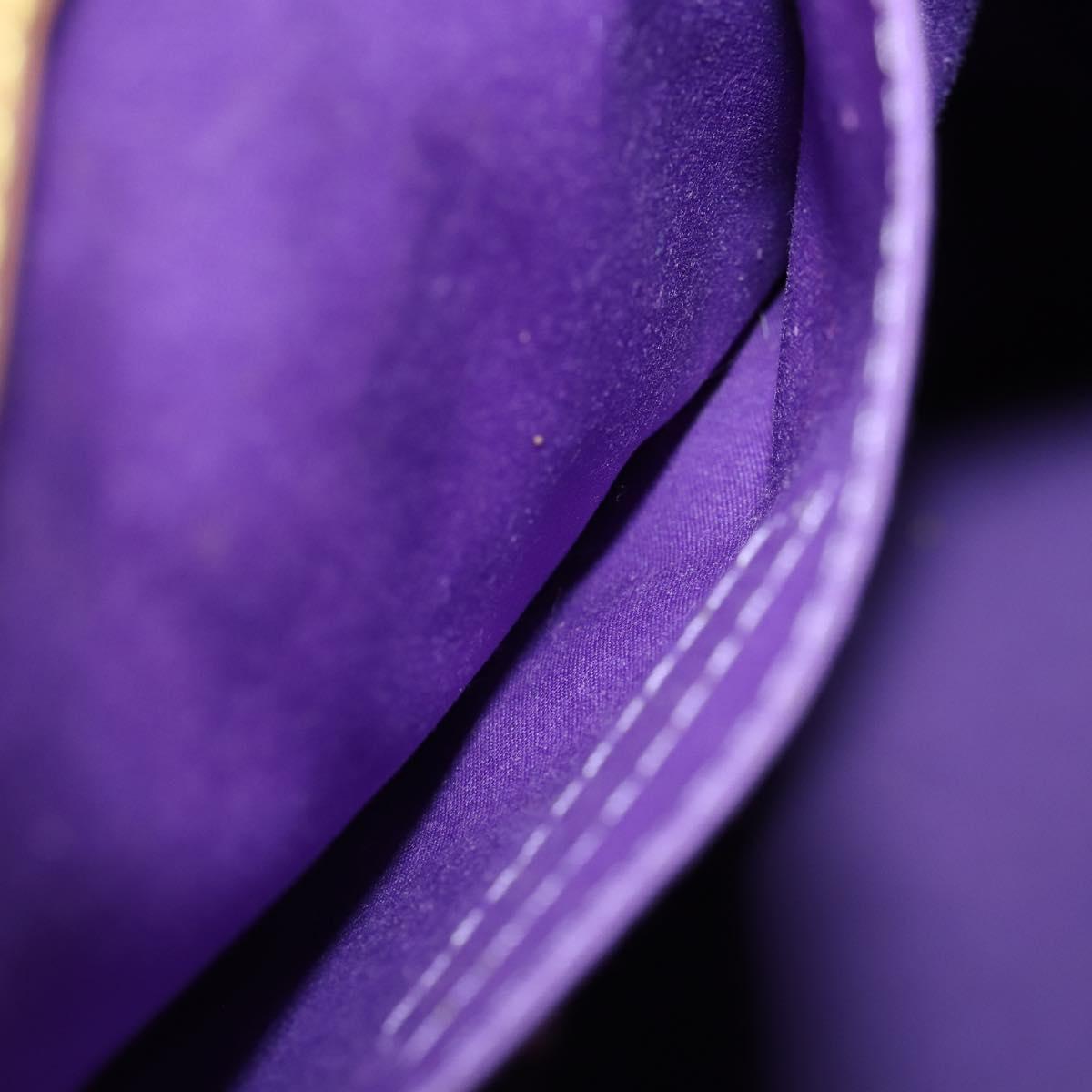 LOUIS VUITTON Vernis Morton Shoulder Bag Purple Viole M91083 LV Auth gh1793