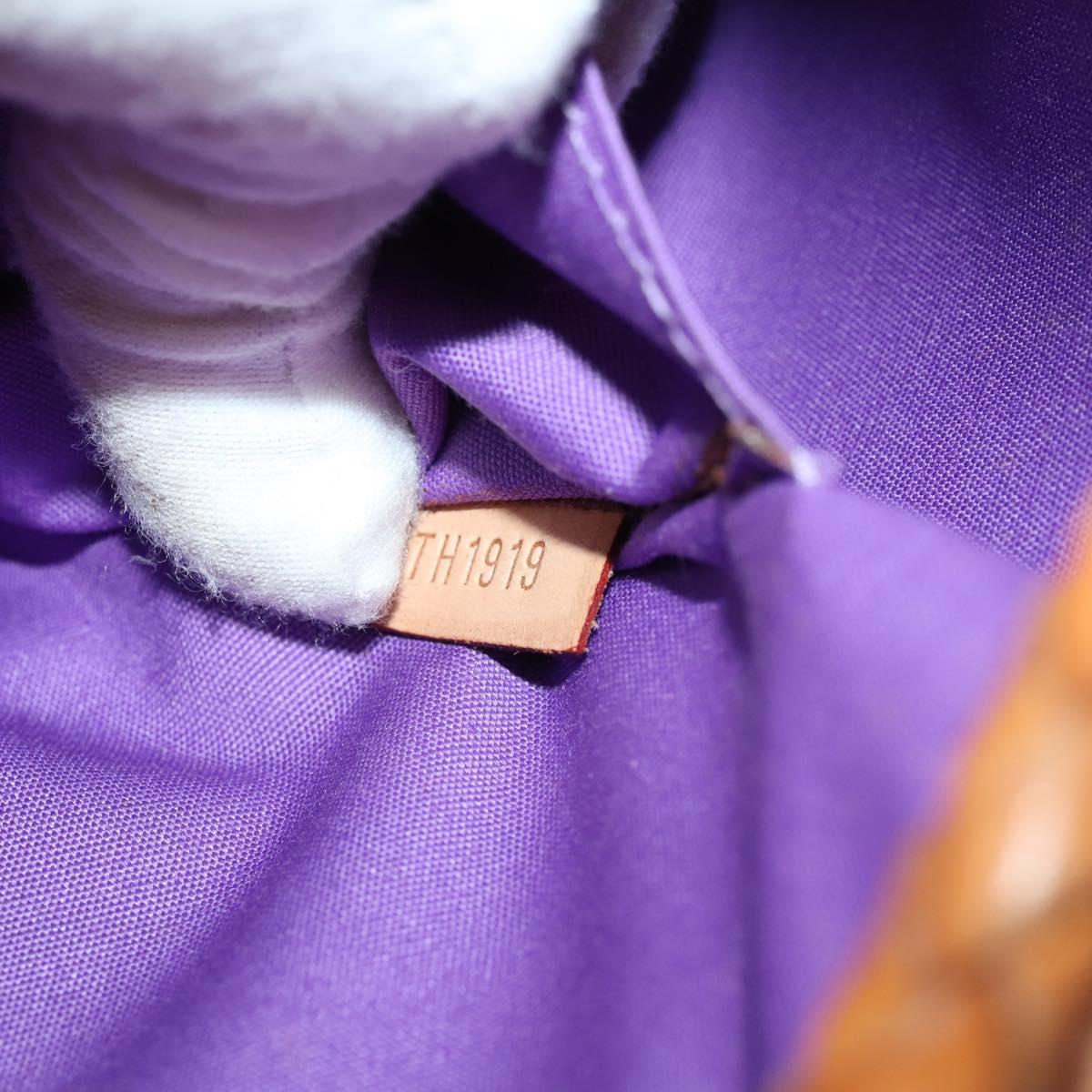 LOUIS VUITTON Vernis Morton Shoulder Bag Purple Viole M91083 LV Auth gh1793