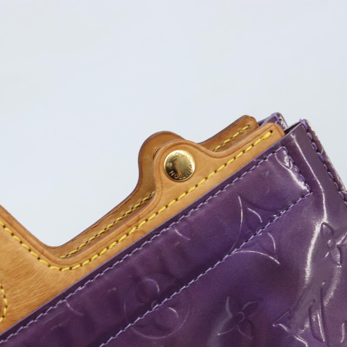 LOUIS VUITTON Monogram Vernis Stanton Tote Bag Purple Viole M91079 Auth gh1795