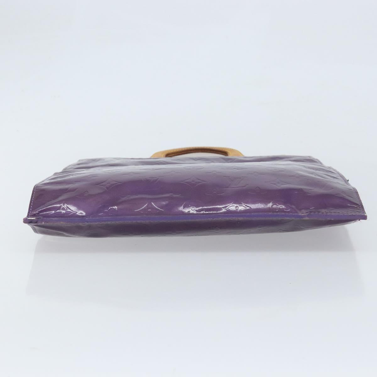 LOUIS VUITTON Monogram Vernis Stanton Tote Bag Purple Viole M91079 Auth gh1795