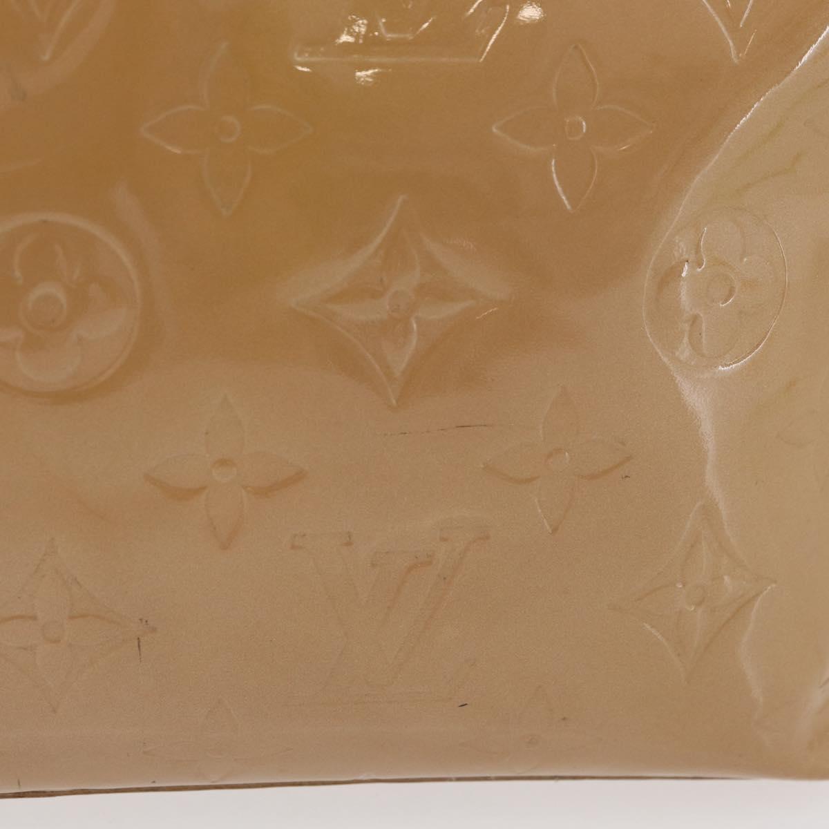 LOUIS VUITTON Monogram Vernis Reade PM Hand Bag Noisette M91334 LV Auth gh1805