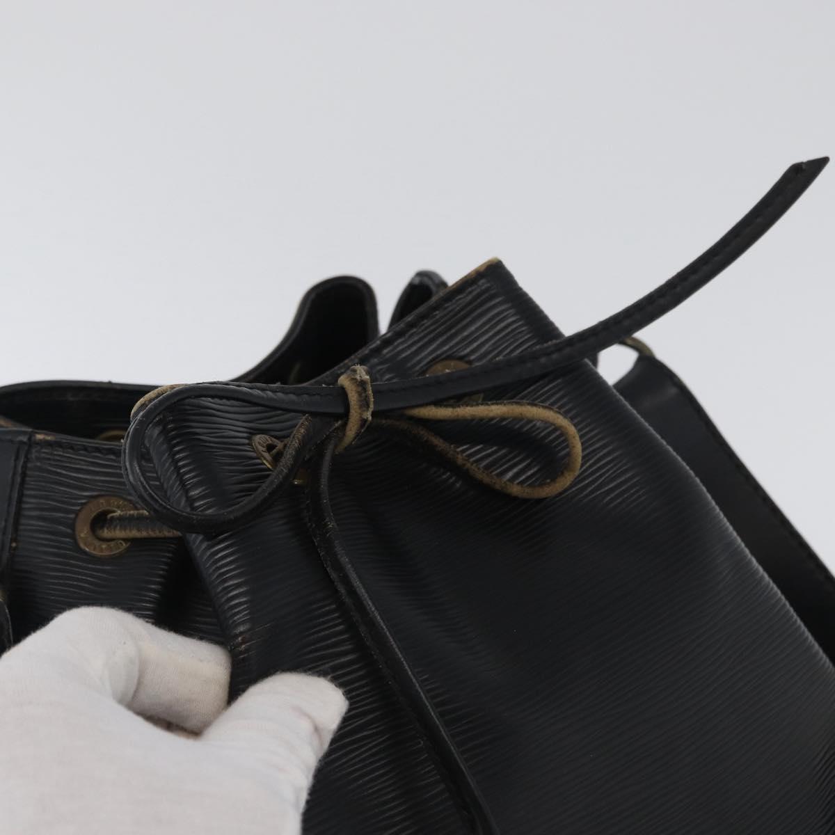 LOUIS VUITTON Epi Petit Noe Shoulder Bag Black M44102 LV Auth gh1817