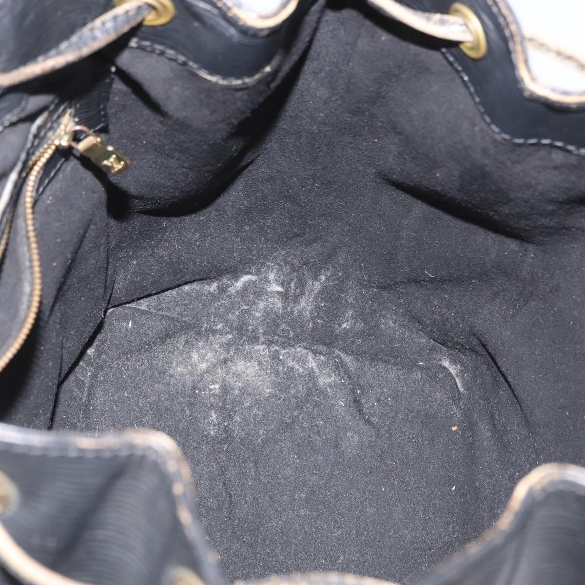 LOUIS VUITTON Epi Petit Noe Shoulder Bag Black M44102 LV Auth gh1817