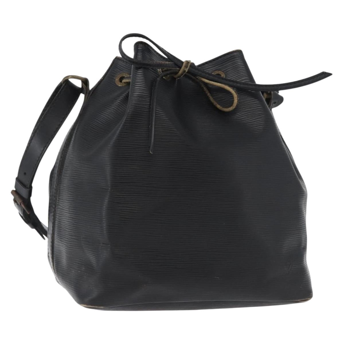 LOUIS VUITTON Epi Petit Noe Shoulder Bag Black M44102 LV Auth gh1817