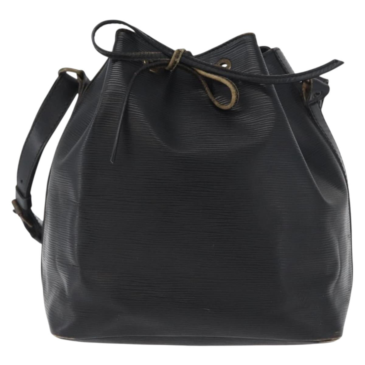 LOUIS VUITTON Epi Petit Noe Shoulder Bag Black M44102 LV Auth gh1817