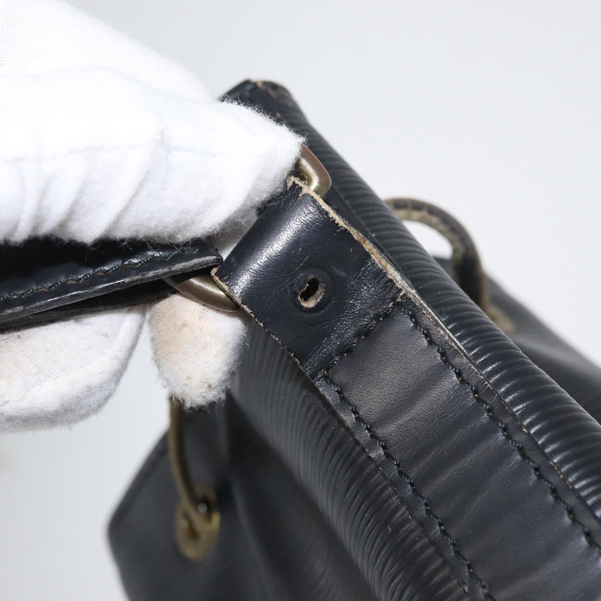 LOUIS VUITTON Epi Petit Noe Shoulder Bag Black M44102 LV Auth gh1817
