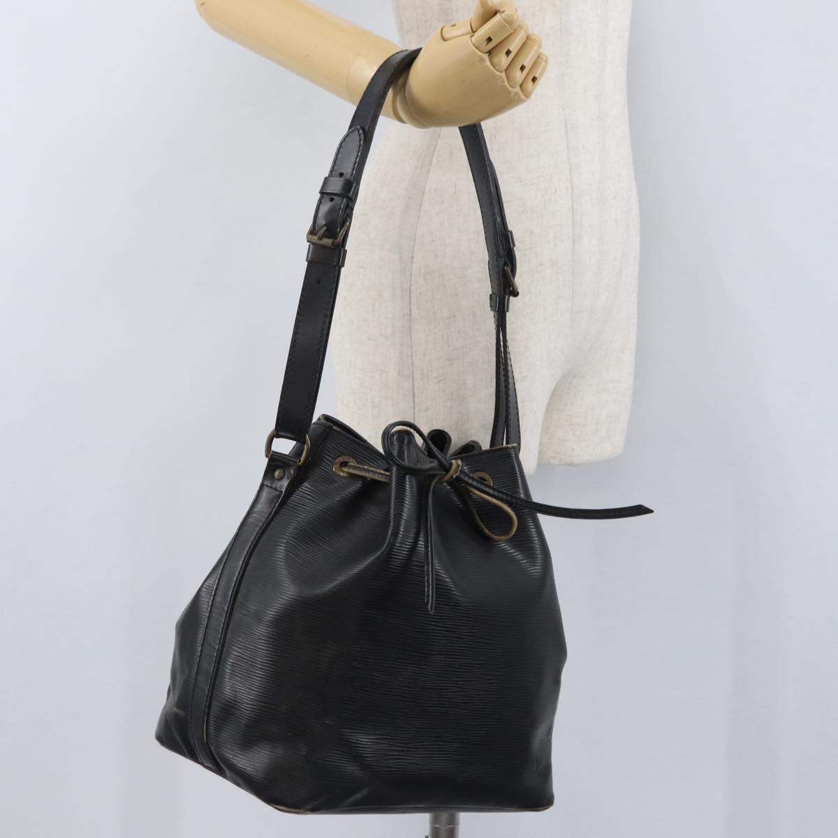 LOUIS VUITTON Epi Petit Noe Shoulder Bag Black M44102 LV Auth gh1817
