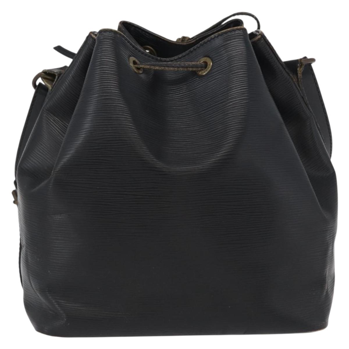 LOUIS VUITTON Epi Petit Noe Shoulder Bag Black M44102 LV Auth gh1817