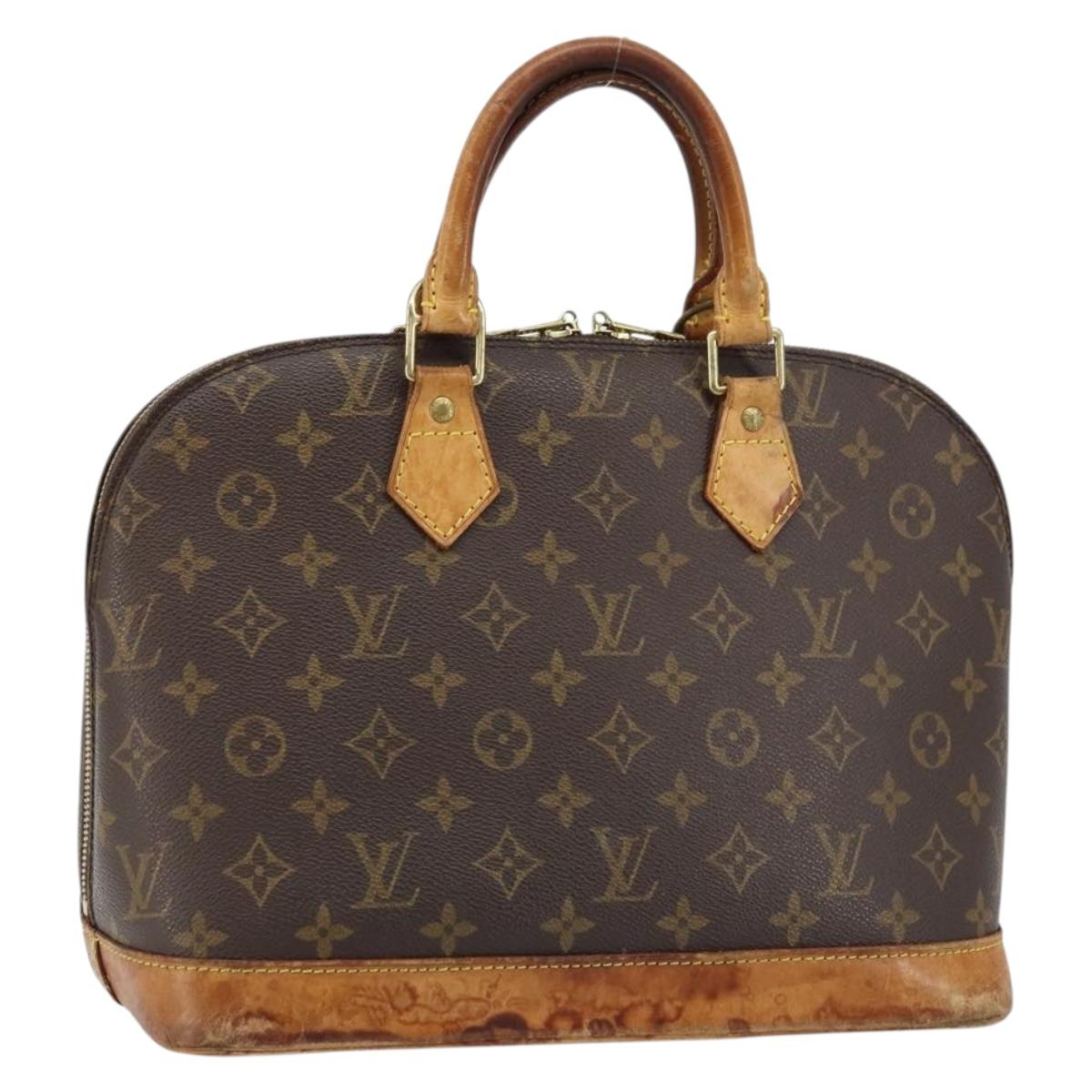 LOUIS VUITTON Monogram Alma Hand Bag M51130 LV Auth gh1819