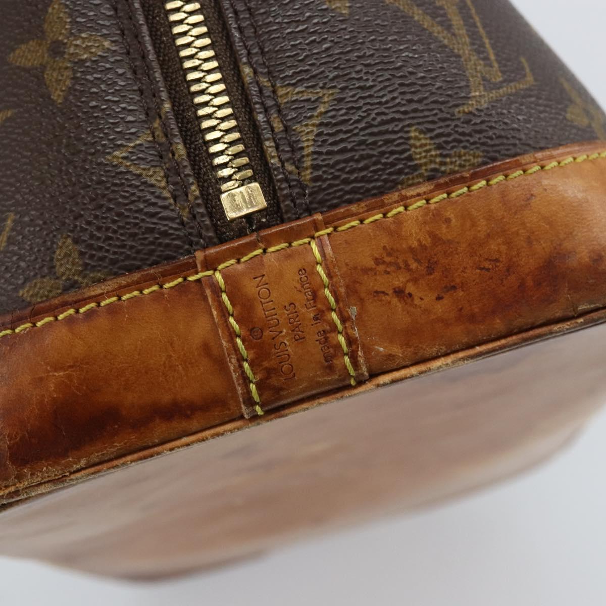 LOUIS VUITTON Monogram Alma Hand Bag M51130 LV Auth gh1819