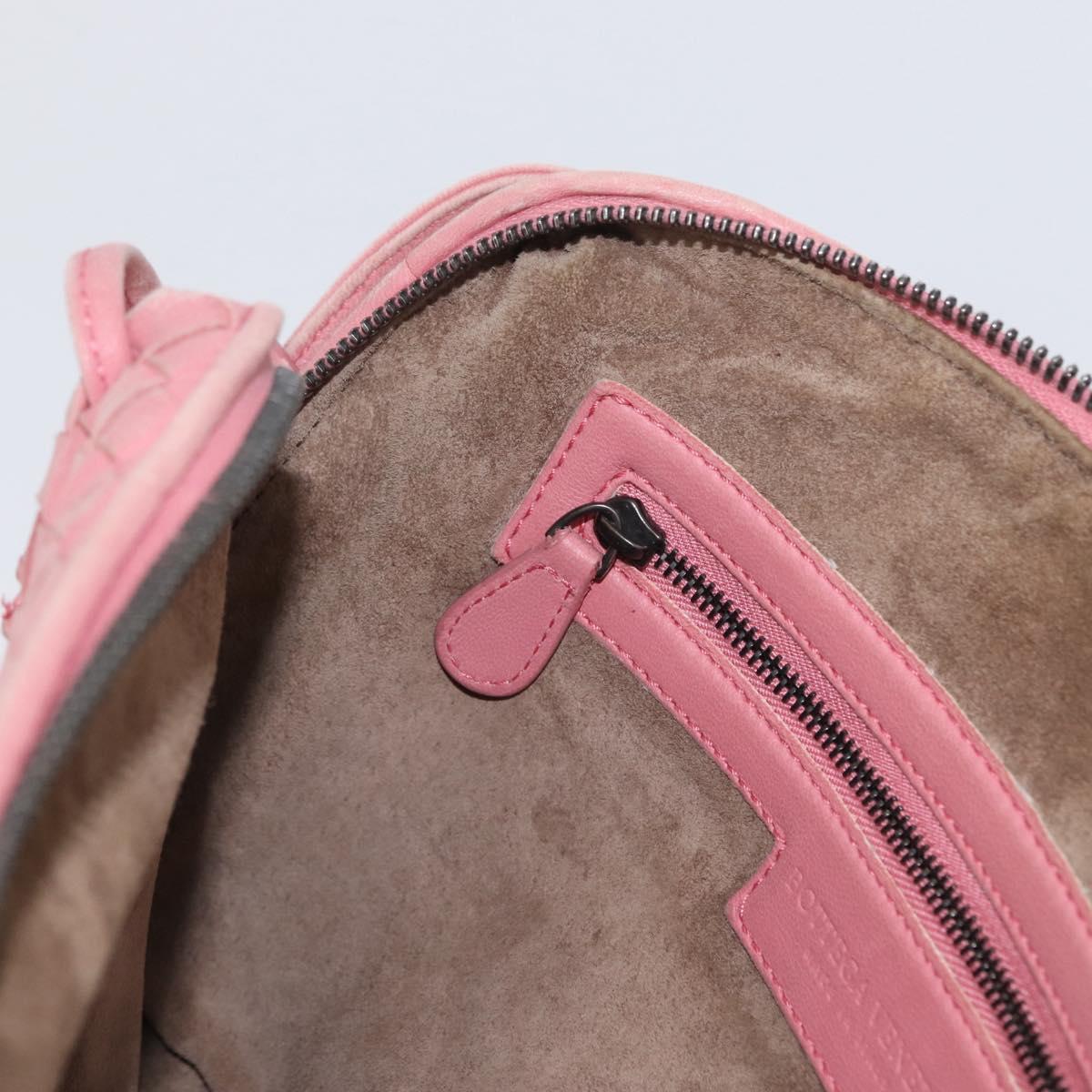 BOTTEGA VENETA INTRECCIATO Shoulder Bag Leather Pink 245354 Auth gh1823
