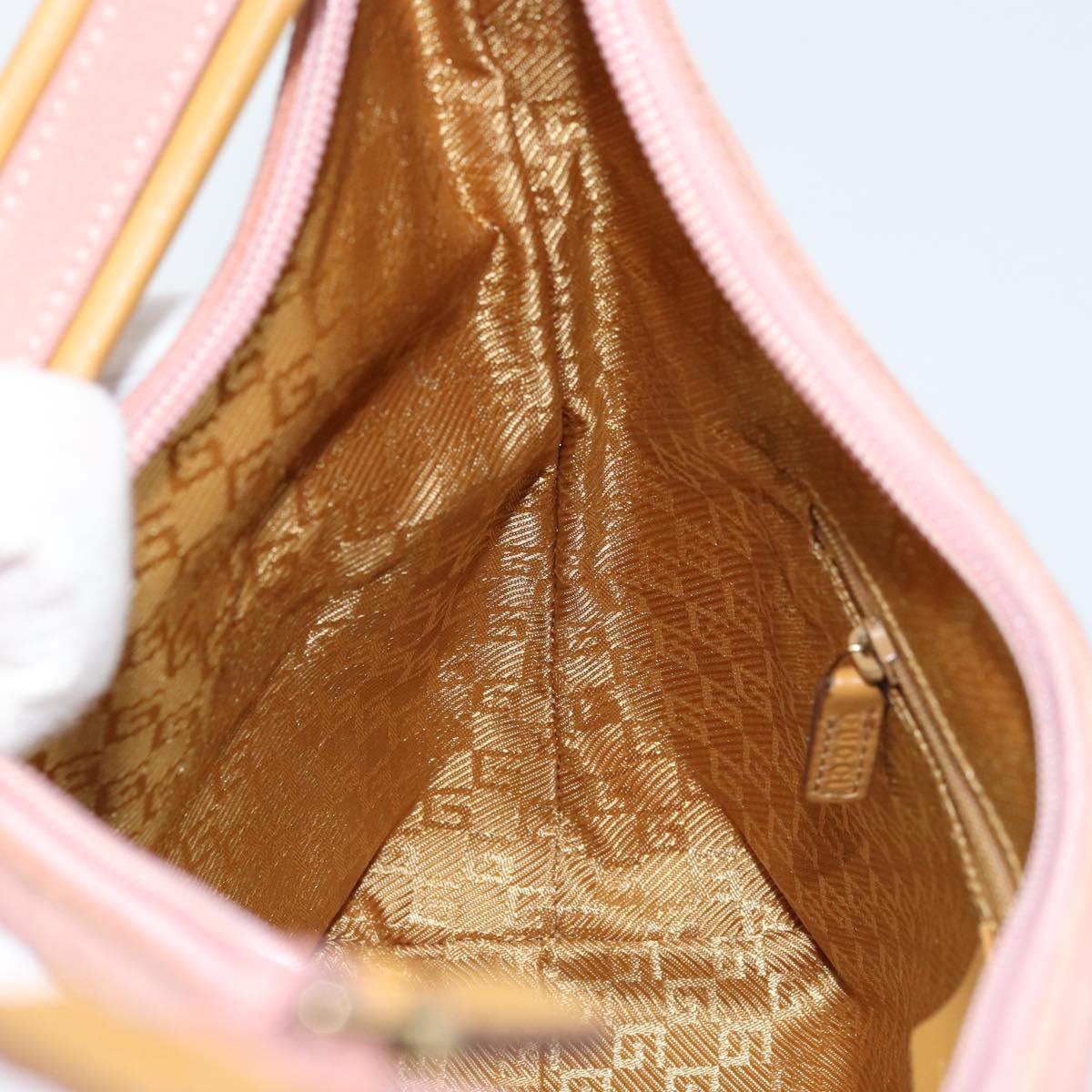GUCCI Shoulder Bag Suede Pink Gold 001 3386 1705 Auth gh1825