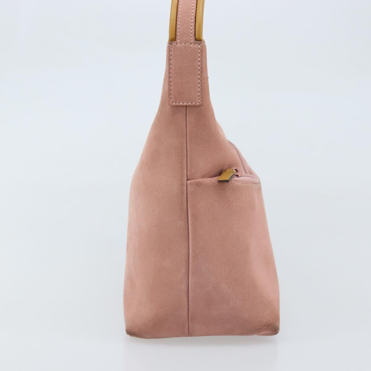 GUCCI Shoulder Bag Suede Pink Gold 001 3386 1705 Auth gh1825