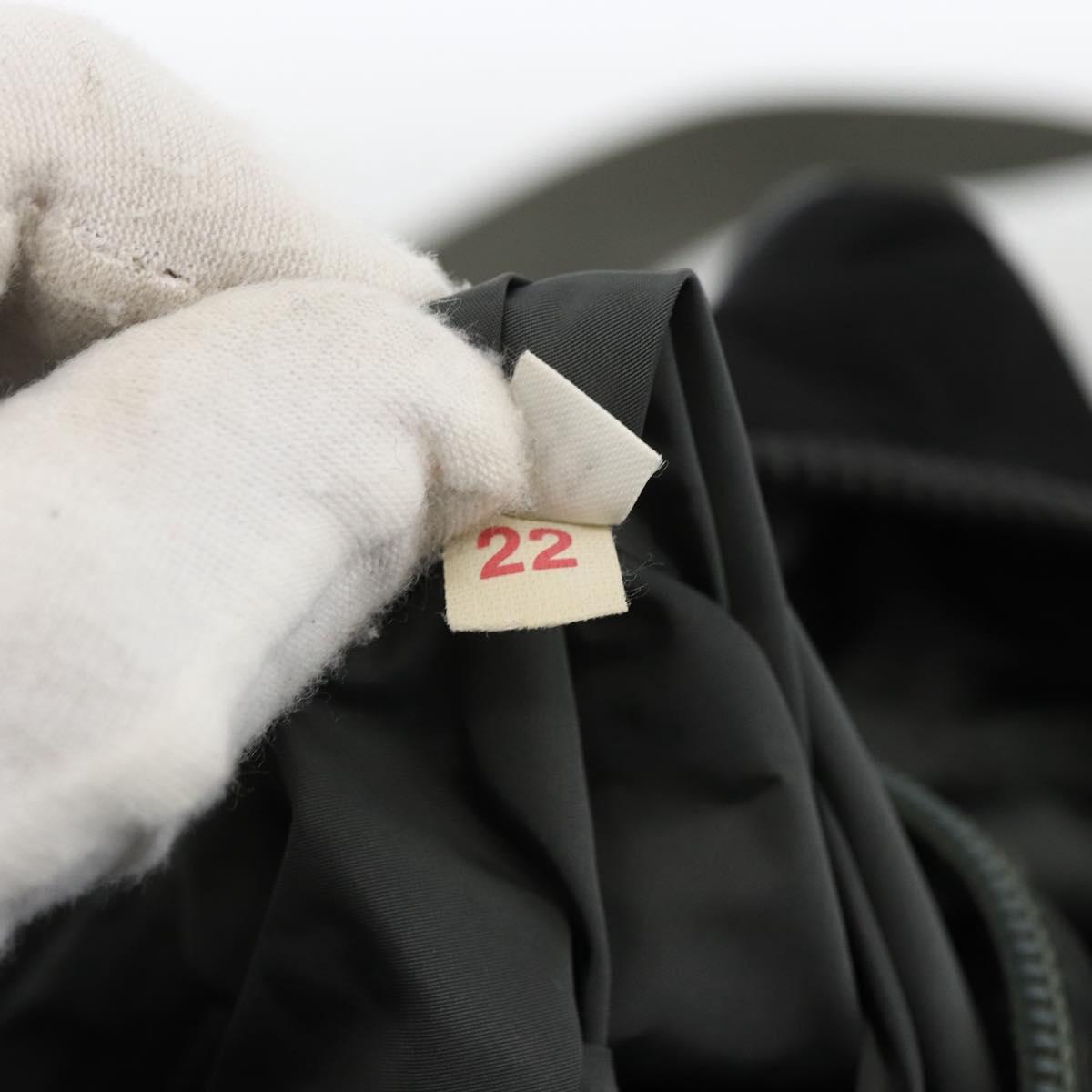 PRADA Sports Shoulder Bag Nylon Black Silver Auth gh1828